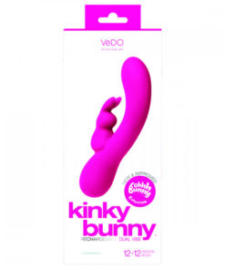 Vedo Kinky Bunny Vibrator packaging on white background