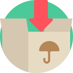 arrow pointing in a box icon