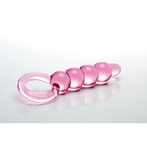 Sex Kitten Pink Glass String of Pearls Anal Beads 2