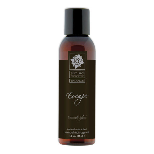 Sliquid Organics Erotic Massage Oil Escape 4.2oz 2