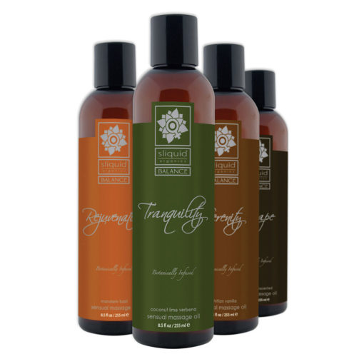 Sliquid Organics Erotic Massage Oil Rejuvenation 4.2oz 2