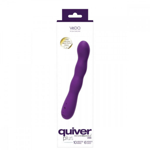 VeDO Quiver PLUS Purple Rechargeable front of packaging