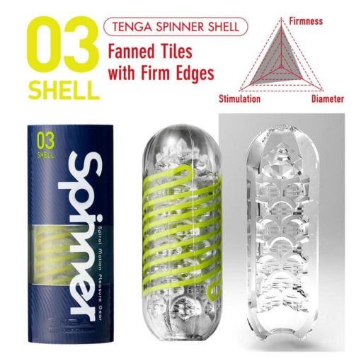 Tenga Spinner 03 Shell Masturbator Details