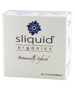 Sliquid Organics Lube Cube 12 pk box front