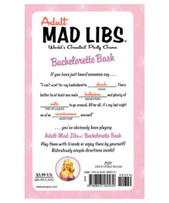 Alternative view of Bachelorette Bash Mad Libs