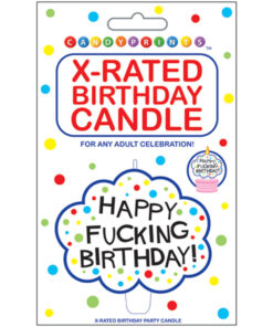 Alternative view of Happy Fucking Birthday! X-Rated Candle
