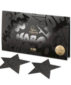 Bijoux Indiscrets Flash Pasties - Black Stars