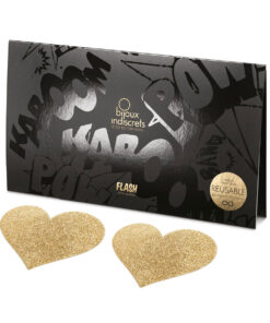 Bijoux Indiscrets Flash Pasties - Gold Hearts