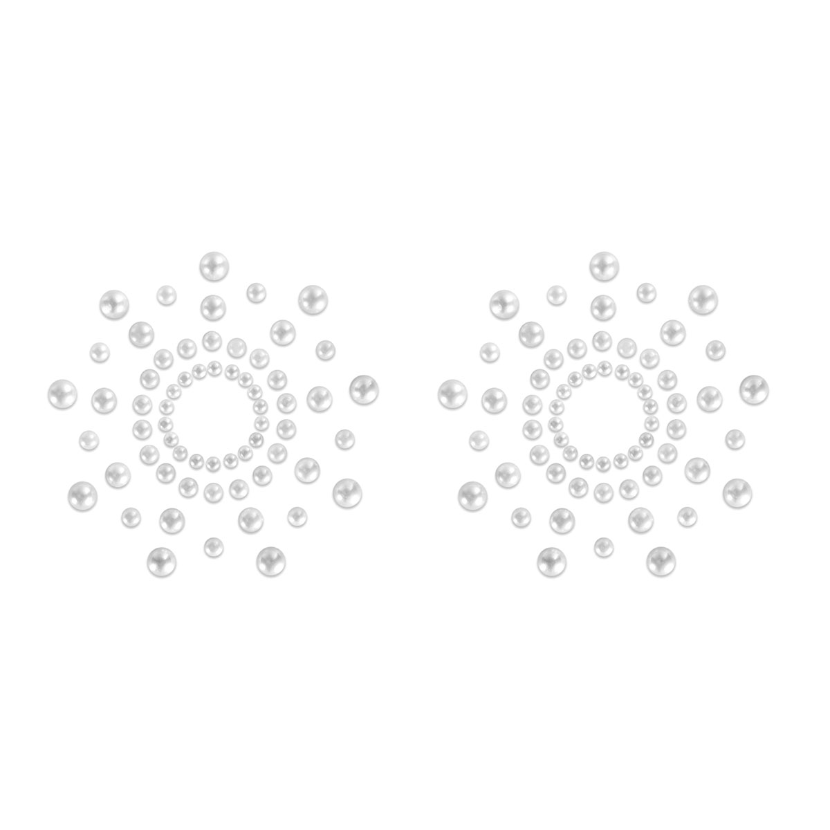 Bijoux Indiscrets Mimi Jewel Pasties - Pearl - Image 3