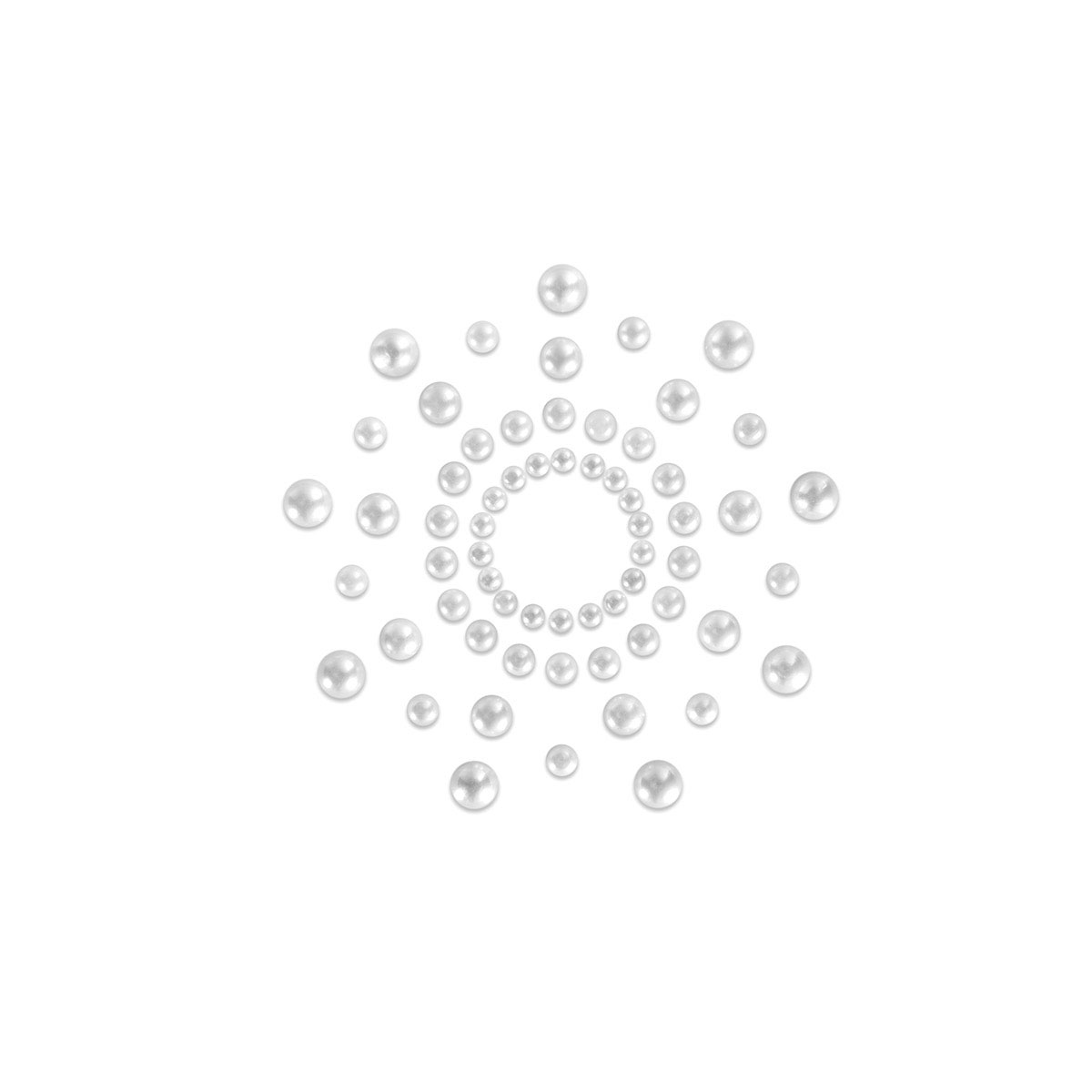 Bijoux Indiscrets Mimi Jewel Pasties - Pearl - Image 2