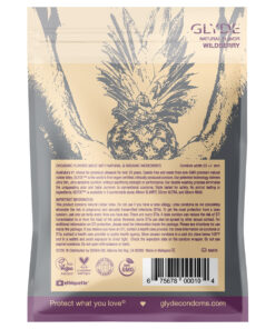 Alternative view of Glyde Organic Wildberry Condoms 4pk