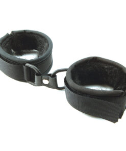 Alternative view of Mink Faux Fur Handcuffs - Black