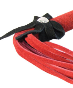 Alternative view of Love Knot Mini Flogger w/ Bow - Red