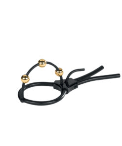 Mystim Pearly Pete - Corona Strap w/ Golden Balls