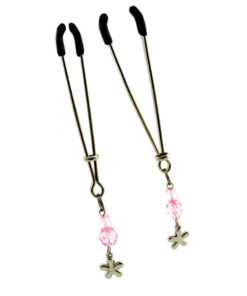 Sex Kitten Tweezer Clamps Pink Flower