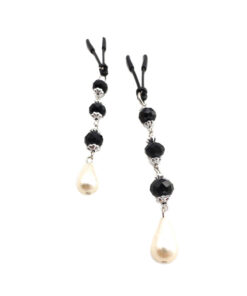 Bijoux de Nip Pearl Black Beads