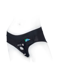 Alternative view of SpareParts Tomboi Rayon Brief Harness Black Size XS