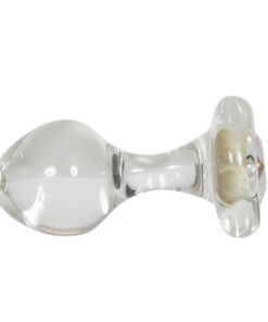 Crystal Delights Small Clear Plug - Aurora Borealis