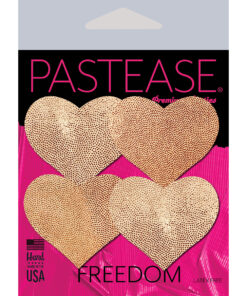 Alternative view of Pastease Petite Hearts 4pc - Rose Gold