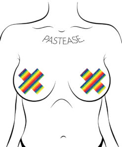 Alternative view of Pastease Rainbow Pride Crosses
