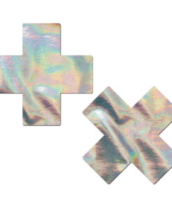 Pastease Silver Hologram Crosses