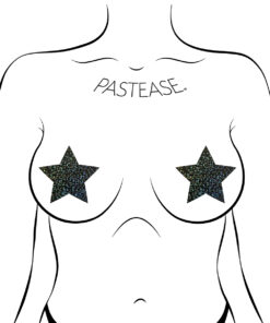 Alternative view of Pastease Stars Black Glitter
