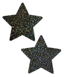 Pastease Stars Black Glitter