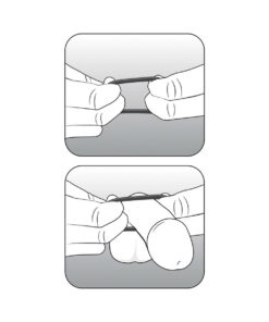 Alternative view of Stay Hard Beaded Cockrings 3pc Set Clear