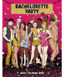 Wood Rocket Bachelorette Party Coloring Book