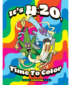 Wood Rocket It's 4:20 Time to Color Coloring Book
