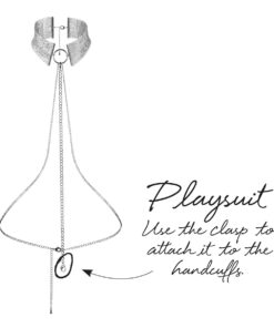 Alternative view of Bijoux Indiscrets Desir Metallique Collar - Silver