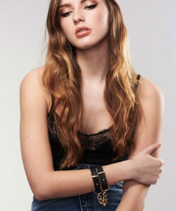 Alternative view of Bijoux Indiscrets Maze Thin Cuffs - Black