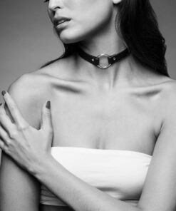Bijoux Indiscrets Maze Single Ring Choker - Black