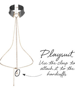 Alternative view of Bijoux Indiscrets Desir Metallique Collar - Black