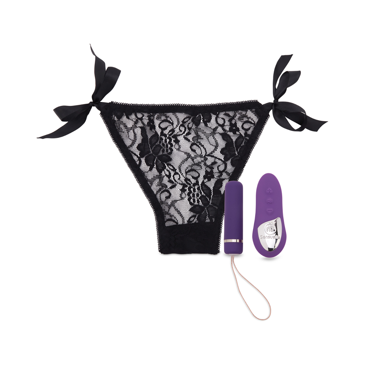 Nu Sensuelle Pleasure Panty with Remote Control 15 Function Bullet - Purple - Image 4