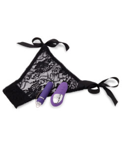 Nu Sensuelle Pleasure Panty with Remote Control 15 Function Bullet - Purple