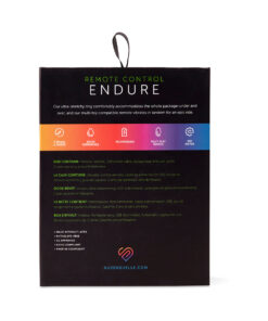 Alternative view of Nu Sensuelle Endure Remote Control Couple's Ring - Blue