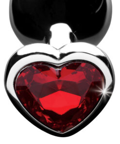 Alternative view of Booty Sparks Red Heart Gem Med Anal Plug