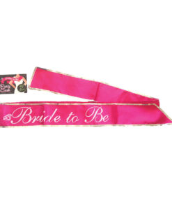 Bride to Be Glow Sash - Pink