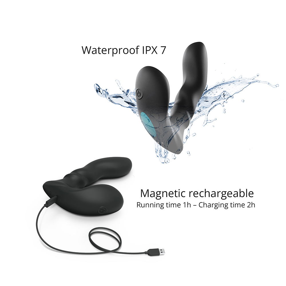 Love to Love Player One Dual Motor Vibrating Prostate Massager With Remote Black - Image 2