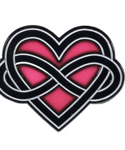 Geeky & Kinky Polyamory Pin