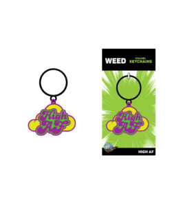 Alternative view of Wood Rocket High AF Keychain