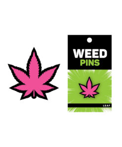 Wood Rocket Marijuana Pin Leaf Pin