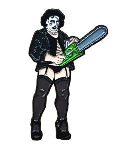 Geeky & Kinky Rocky Chainsaw Pin