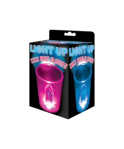 Alternative view of Light Up Shot Glasses Magenta