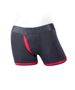 SpareParts Tomboii Nylon Boxer Briefs Harness Black/Red Size 4XL