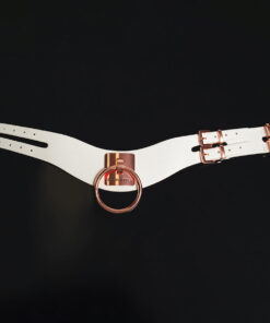 Alternative view of Coquette Pleasure Collar - White