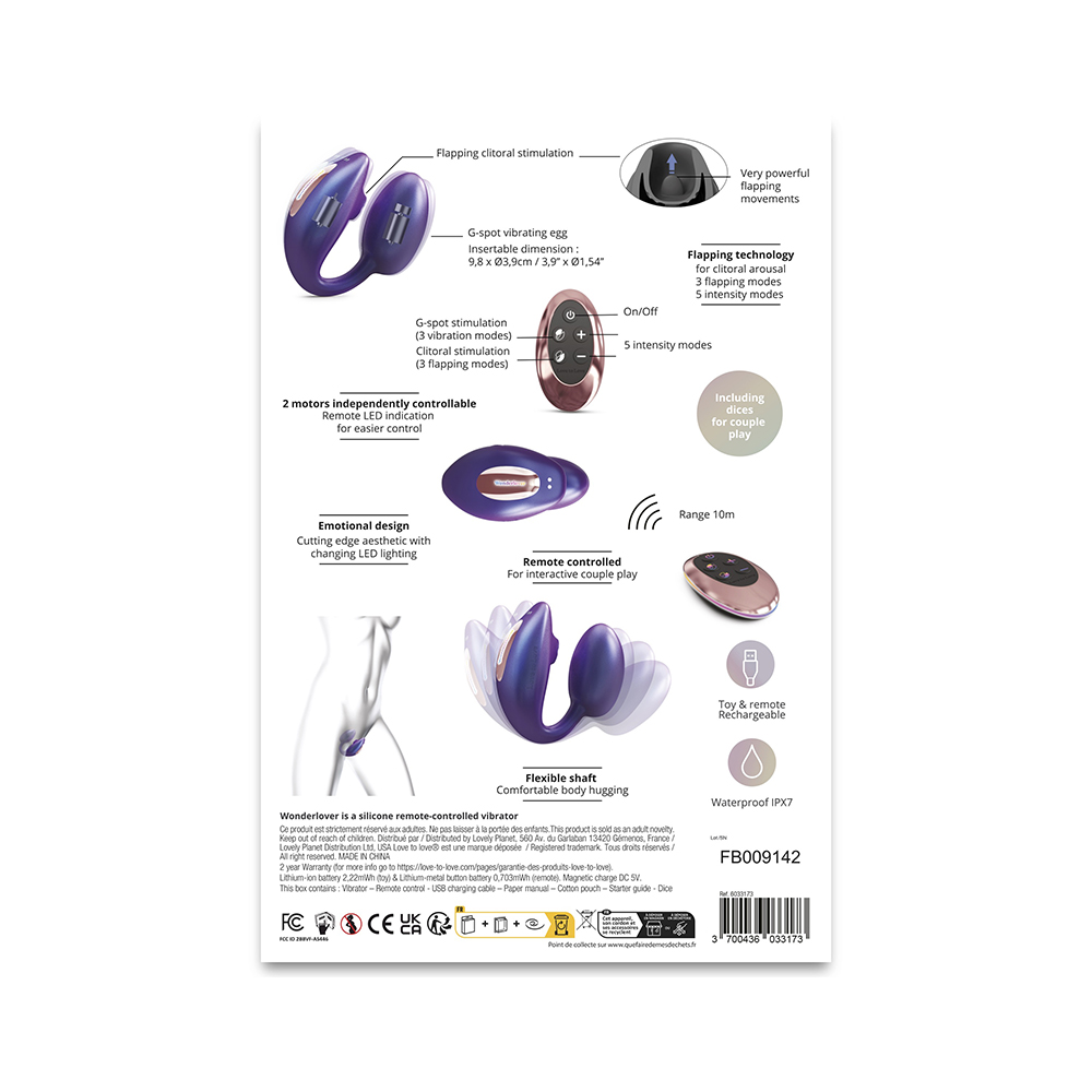 Love to Love Wonderlover w/Remote Iridescent Night - Image 2