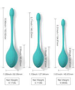 Alternative view of Honey Play Box Bluebell Floral Weighted Kegel Ball 3-Piece Exercise Set