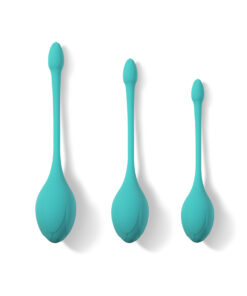 Honey Play Box Bluebell Floral Weighted Kegel Ball 3-Piece Exercise Set